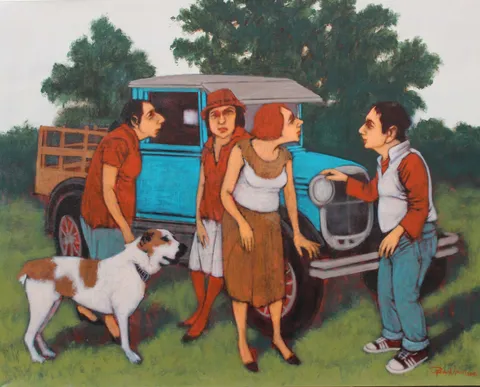 "İsimsiz" eseri ORHAN UMUT tarafından 2016 yılında 80x100 cm ölçülerinde Tuval üzeri akrilik boya tekniği ile yapılmıştır.