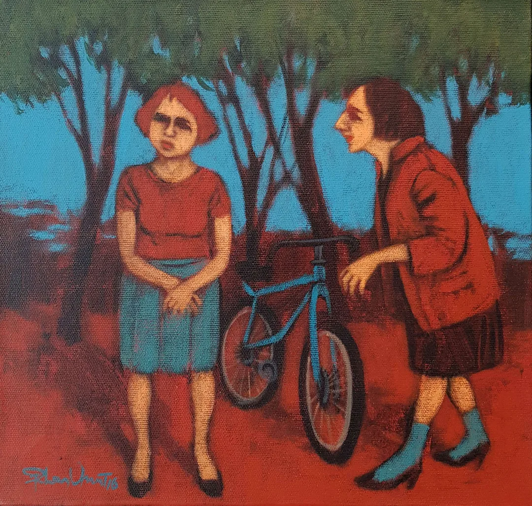 "İsimsiz" eseri ORHAN UMUT tarafından 2016 yılında 30x30 cm ölçülerinde Tuval üzeri akrilik boya tekniği ile yapılmıştır.