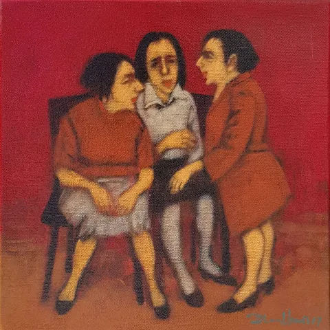 "İsimsiz" eseri ORHAN UMUT tarafından 2017 yılında 25x25 cm ölçülerinde Tuval üzeri akrilik boya tekniği ile yapılmıştır.