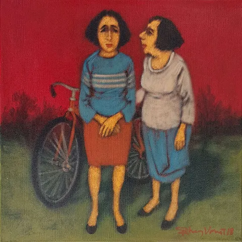 "İsimsiz" eseri ORHAN UMUT tarafından 2018 yılında 25x25 cm ölçülerinde Tuval üzeri akrilik boya tekniği ile yapılmıştır.
