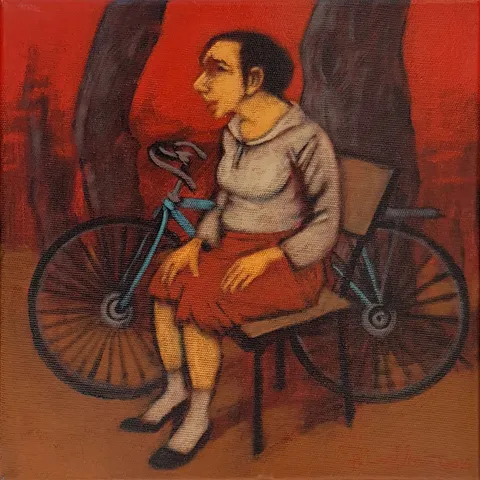 "İsimsiz" eseri ORHAN UMUT tarafından 2016 yılında 25x25 cm ölçülerinde Tuval üzeri akrilik boya tekniği ile yapılmıştır.