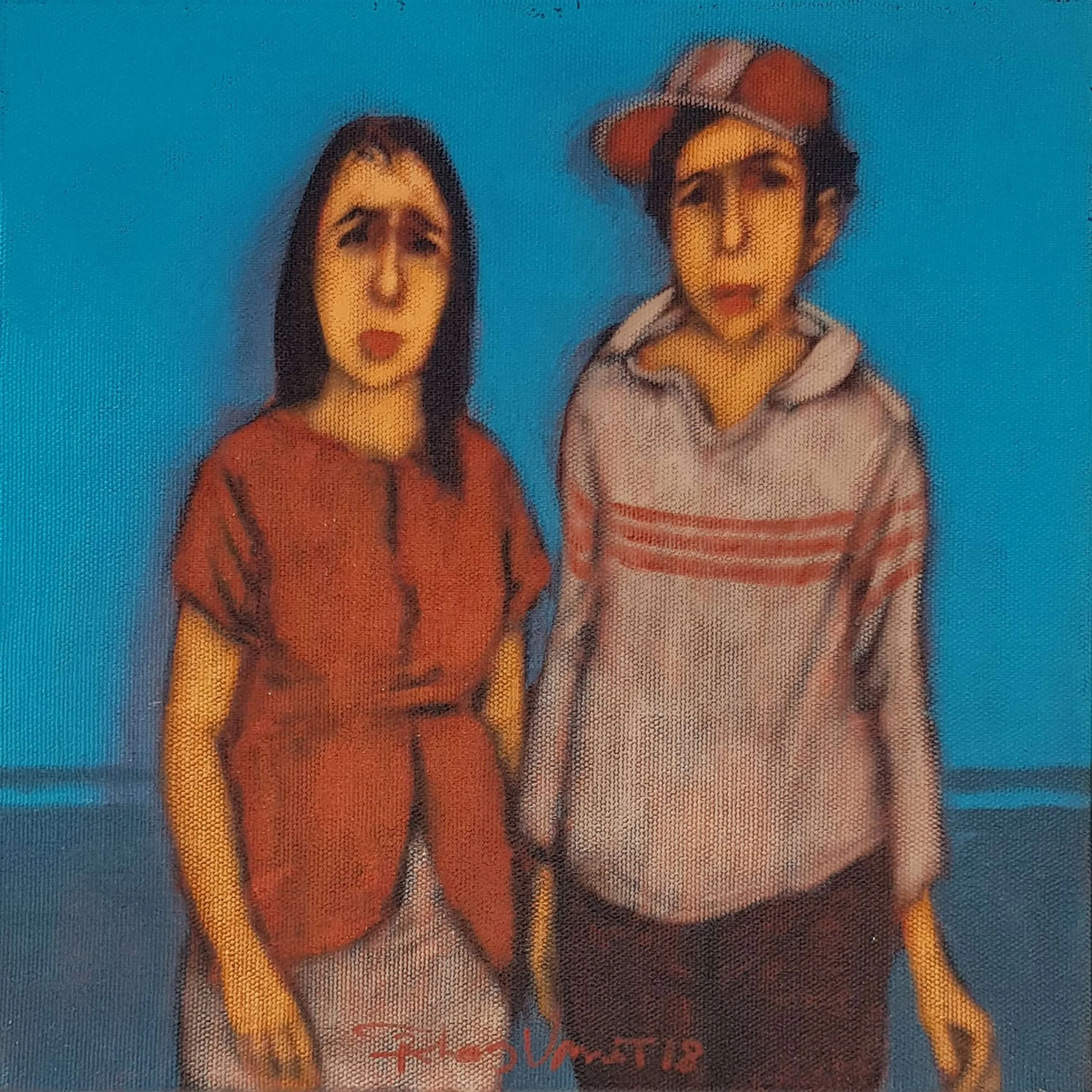 "İsimsiz" eseri ORHAN UMUT tarafından 2018 yılında 25x25 cm ölçülerinde Tuval üzeri akrilik boya tekniği ile yapılmıştır.