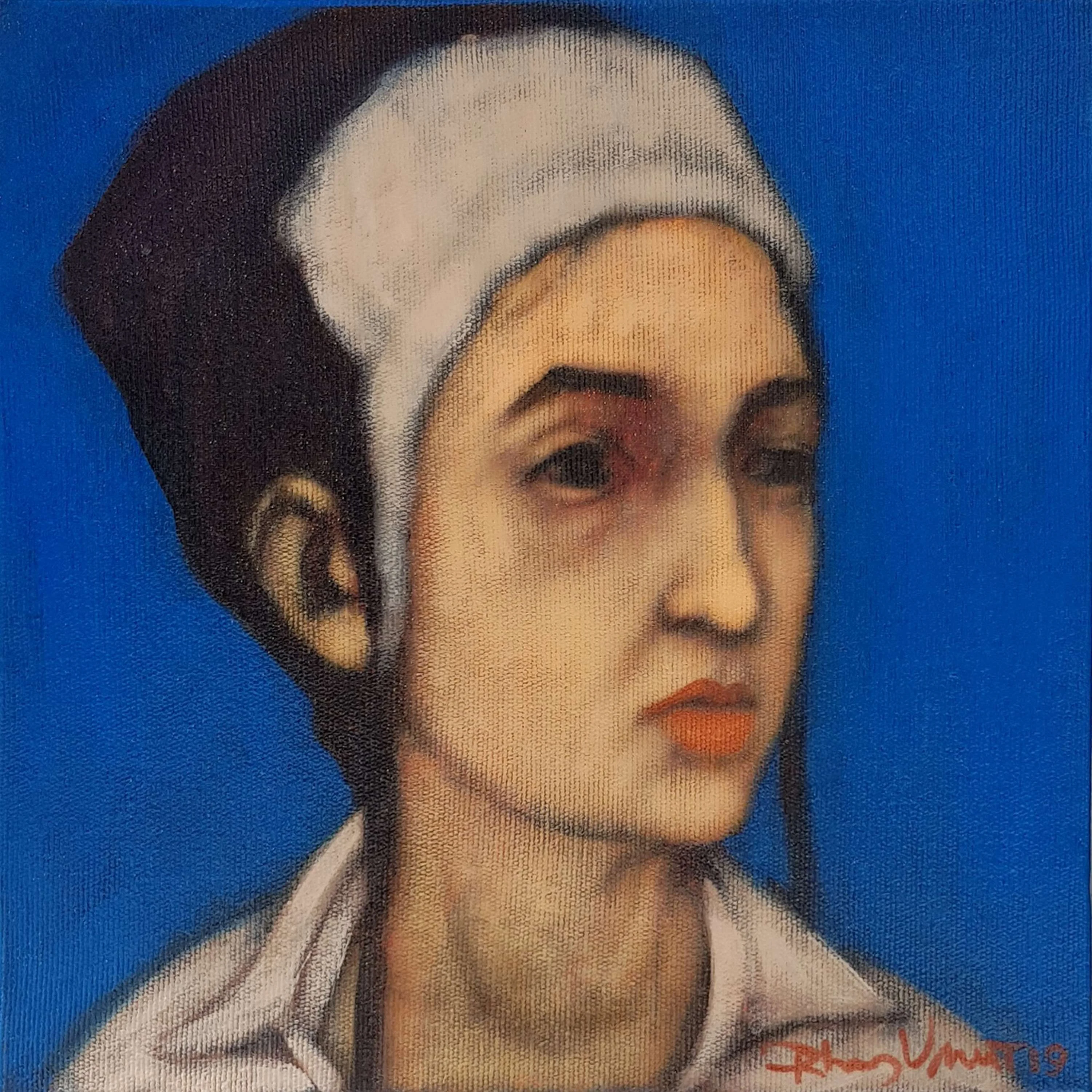 "İsimsiz" eseri ORHAN UMUT tarafından 2019 yılında 25x25 cm ölçülerinde Tuval üzeri akrilik boya tekniği ile yapılmıştır.