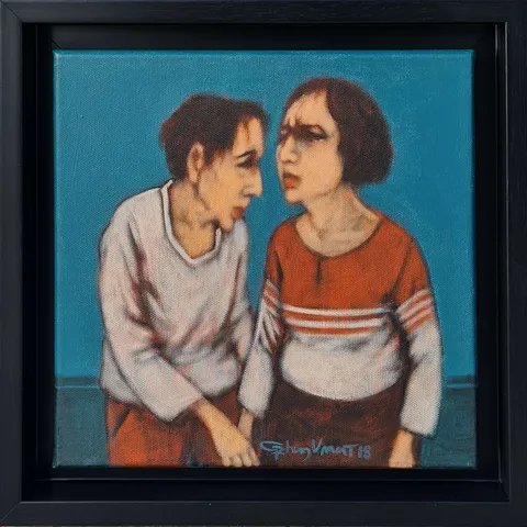 "İsimsiz" eseri ORHAN UMUT tarafından 2018 yılında 25x25 cm ölçülerinde Tuval üzeri akrilik boya tekniği ile yapılmıştır.