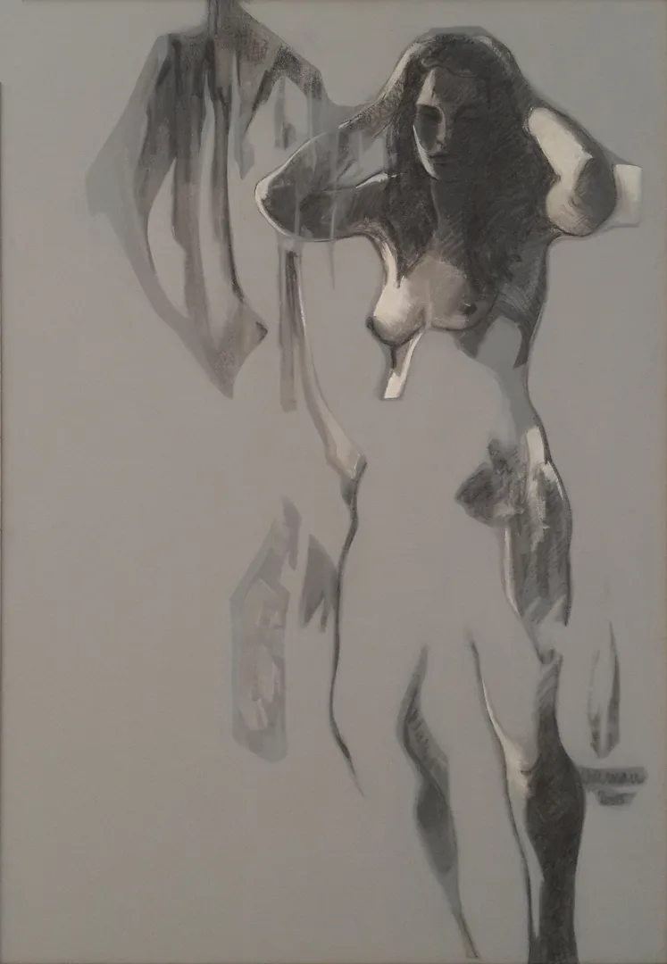 yakınlaştır "İsimsiz" eseri OSMAN AKBAY tarafından 2005 yılında 100x70 cm ölçülerinde Tuval üzeri yağlı boya tekniği ile yapılmıştır.