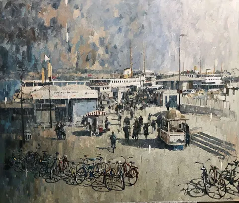 OSMAN AKÇA — “İsimsiz” "İsimsiz" eseri OSMAN AKÇA tarafından 100x120 cm ölçülerinde Tuval üzeri yağlı boya tekniği ile yapılmıştır.