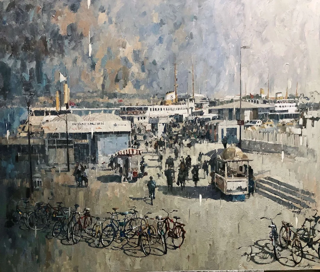 "İsimsiz" eseri OSMAN AKÇA tarafından 100x120 cm ölçülerinde Tuval üzeri yağlı boya tekniği ile yapılmıştır.