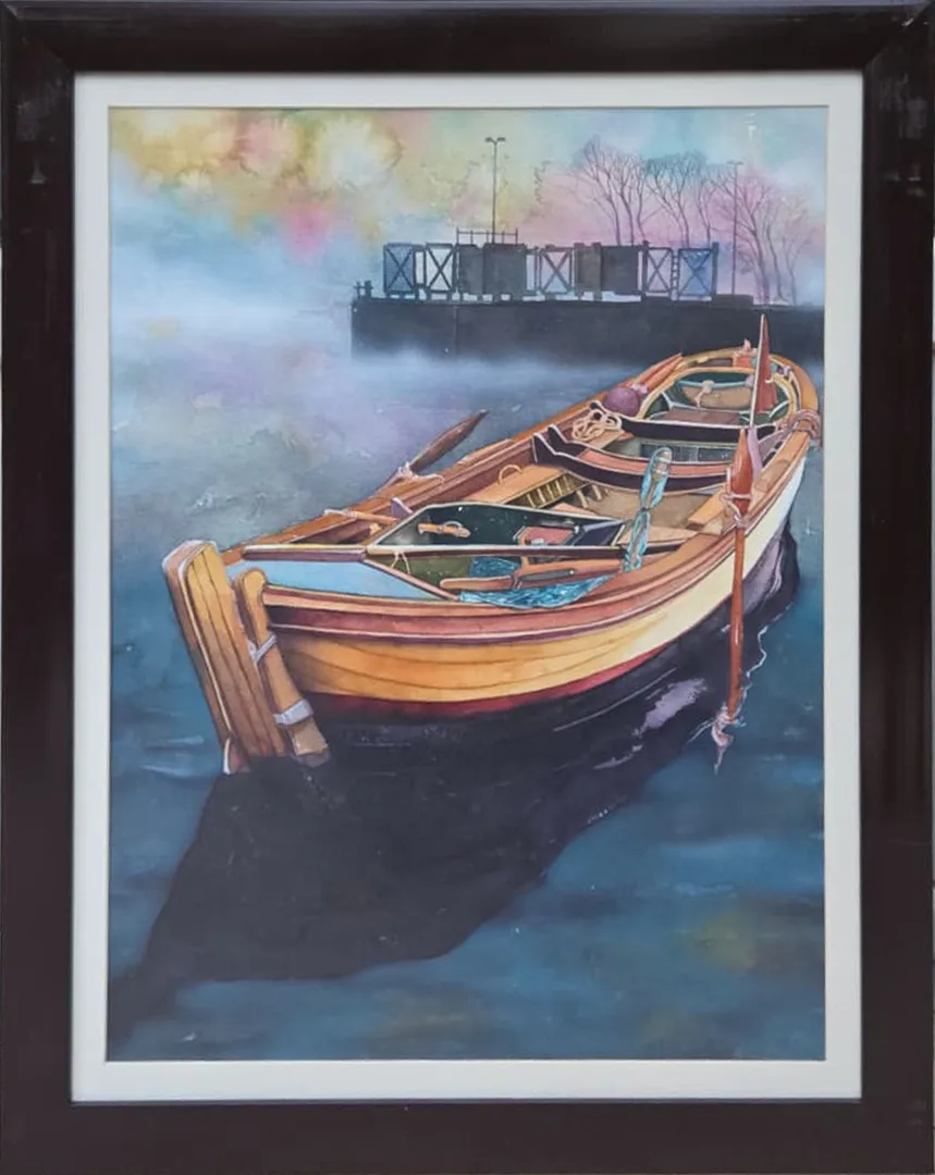 "İsimsiz" eseri ÖZGÜR UĞUZ tarafından 2013 yılında 50x35 cm ölçülerinde Suluboya tekniği ile yapılmıştır.