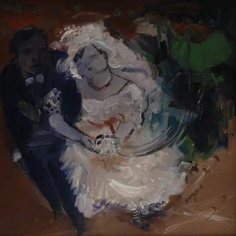 PERUZE HAMURCU — “İsimsiz”, 2010 "İsimsiz" eseri PERUZE HAMURCU tarafından 2010 yılında 30x30 cm ölçülerinde Tuval üzeri yağlı boya tekniği ile yapılmıştır.