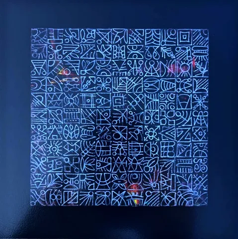"Himoji" eseri REŞAT ŞENTÜRK tarafından 2016 yılında 11x11 cm ölçülerinde Kağıt üzeri karışık teknik tekniği ile yapılmıştır.