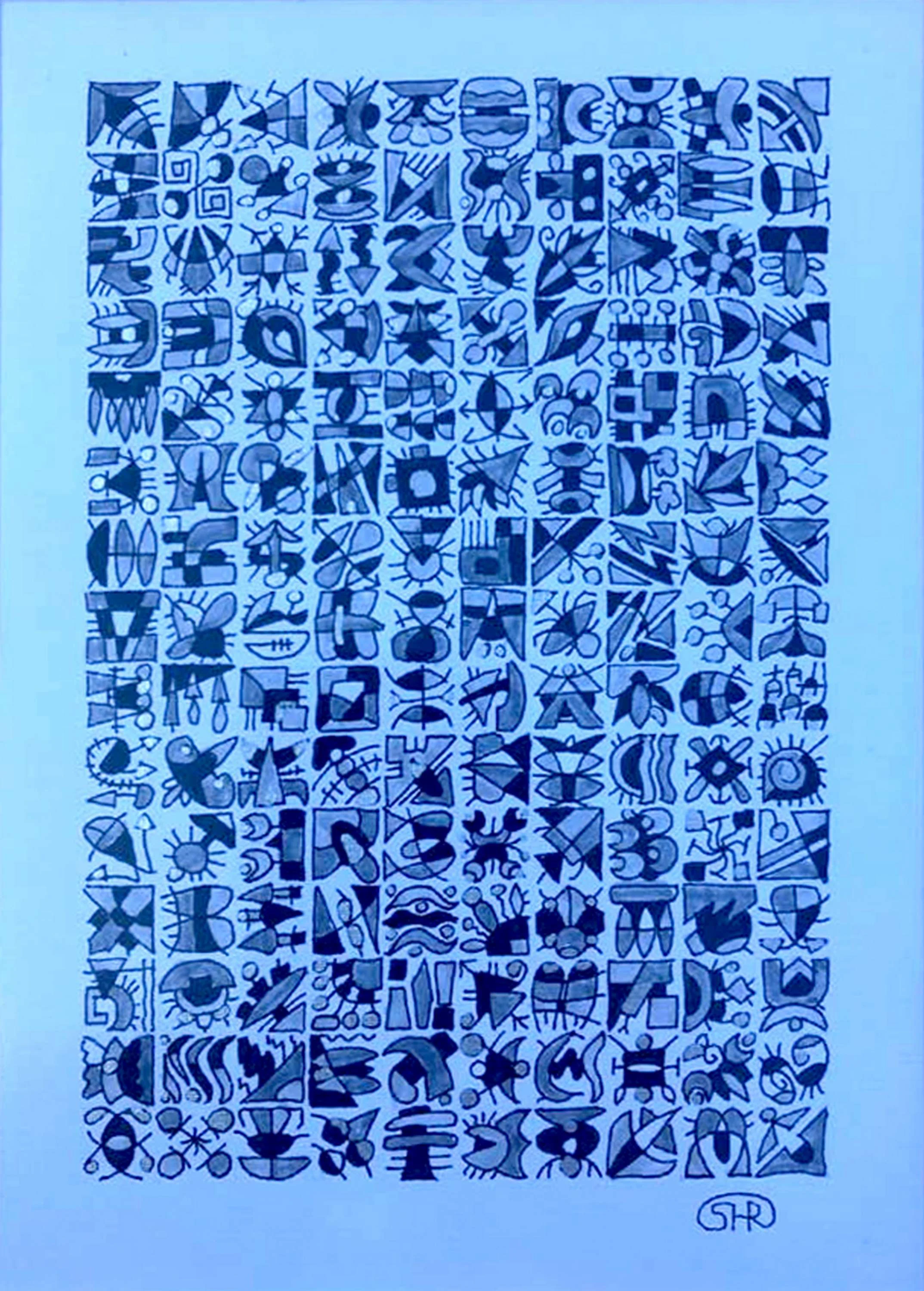 "Himoji" eseri REŞAT ŞENTÜRK tarafından 2017 yılında 15x10 cm ölçülerinde Kağıt üzeri karışık teknik tekniği ile yapılmıştır.