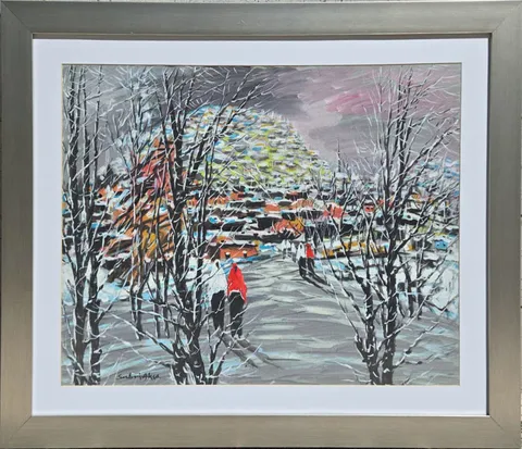 "Anadolu'dan Kış Peyzajı" eseri SABRİ AKÇA tarafından 50x65 cm ölçülerinde Suluboya tekniği ile yapılmıştır.