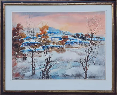 "Anadolu'dan Peyzaj" eseri SABRİ AKÇA tarafından 2000 yılında 55x75 cm ölçülerinde Kağıt üzeri sulu boya tekniği ile yapılmıştır.