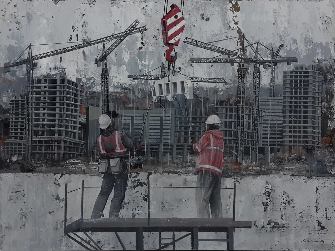 "İsimsiz" eseri ŞAHİN DEMİR tarafından 2015 yılında 60x80 cm ölçülerinde Tuval üzeri akrilik boya tekniği ile yapılmıştır.