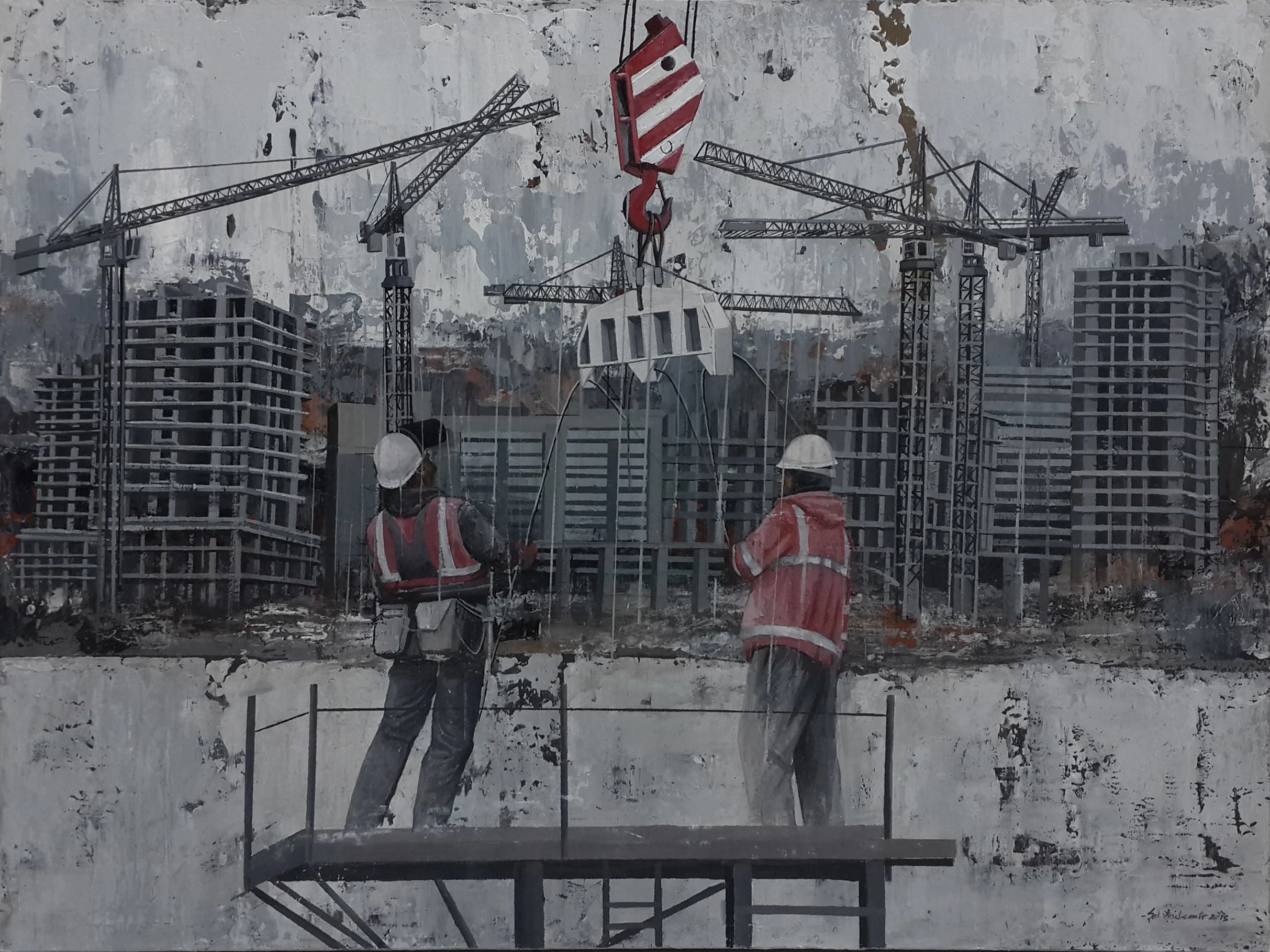 "İsimsiz" eseri ŞAHİN DEMİR tarafından 2015 yılında 60x80 cm ölçülerinde Tuval üzeri akrilik boya tekniği ile yapılmıştır.