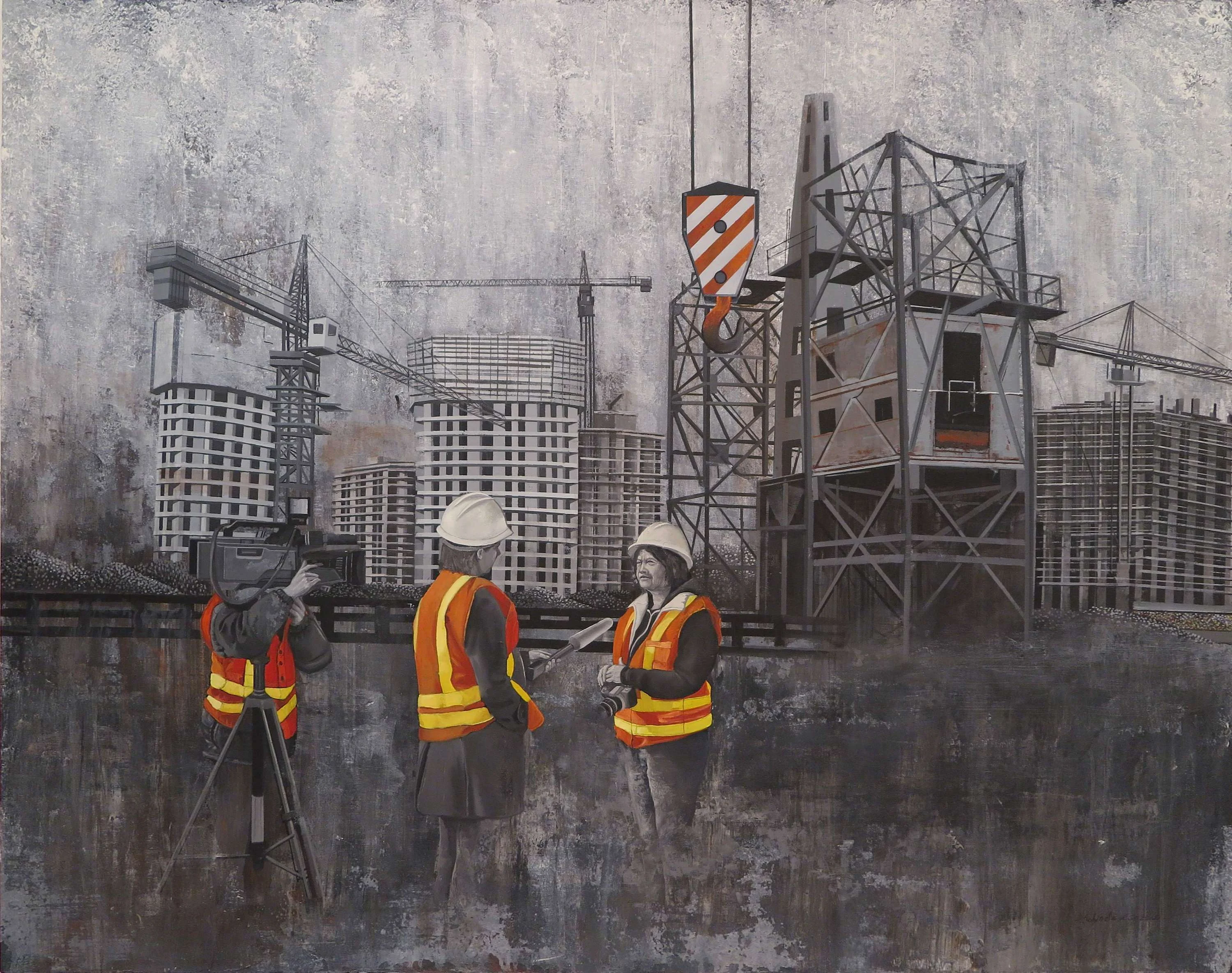 "İsimsiz" eseri ŞAHİN DEMİR tarafından 2015 yılında 114x146 cm ölçülerinde Tuval üzeri akrilik boya tekniği ile yapılmıştır.