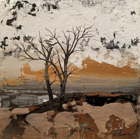 ŞAHİN DEMİR — “İsimsiz”, 2017 "İsimsiz" eseri ŞAHİN DEMİR tarafından 2017 yılında 25x25 cm ölçülerinde Tuval üzeri akrilik boya tekniği ile yapılmıştır.