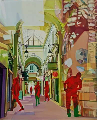 "İsimsiz" eseri SELDA EREN tarafından 2014 yılında 92x73 cm ölçülerinde Tuval üzeri yağlı boya tekniği ile yapılmıştır.