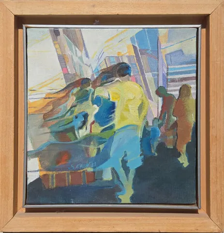 SELDA EREN — “İsimsiz”, 2011 "İsimsiz" eseri SELDA EREN tarafından 2011 yılında 20x20 cm ölçülerinde Tuval üzeri yağlı boya tekniği ile yapılmıştır.