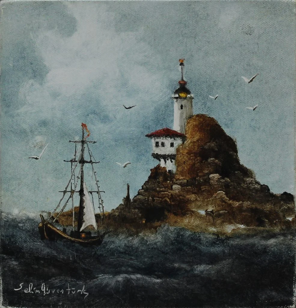 "İsimsiz" eseri SELİM GÜVENTÜRK tarafından 20x20 cm ölçülerinde Tuval üzeri yağlı boya tekniği ile yapılmıştır.