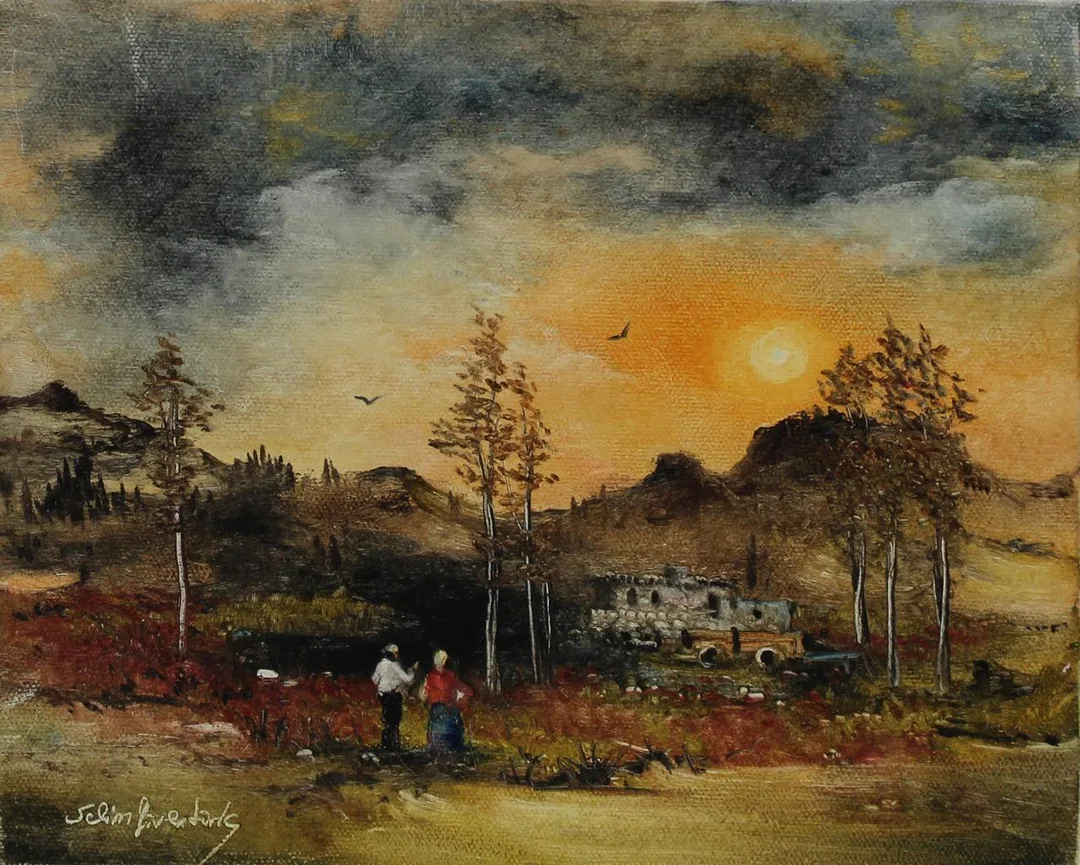 yakınlaştır "İsimsiz" eseri SELİM GÜVENTÜRK tarafından 20x25 cm ölçülerinde Tuval üzeri yağlı boya tekniği ile yapılmıştır.