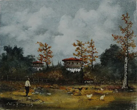 SELİM GÜVENTÜRK — “İsimsiz” "İsimsiz" eseri SELİM GÜVENTÜRK tarafından 20x25 cm ölçülerinde Tuval üzeri yağlı boya tekniği ile yapılmıştır.