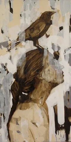 "İsimsiz" eseri SEMA ÖCAL tarafından 140x70 cm ölçülerinde Tuval üzeri yağlı boya tekniği ile yapılmıştır.