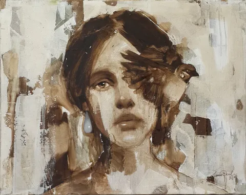 "İsimsiz" eseri SEMA ÖCAL tarafından 2015 yılında 40x50 cm ölçülerinde Tuval üzeri akrilik boya tekniği ile yapılmıştır.