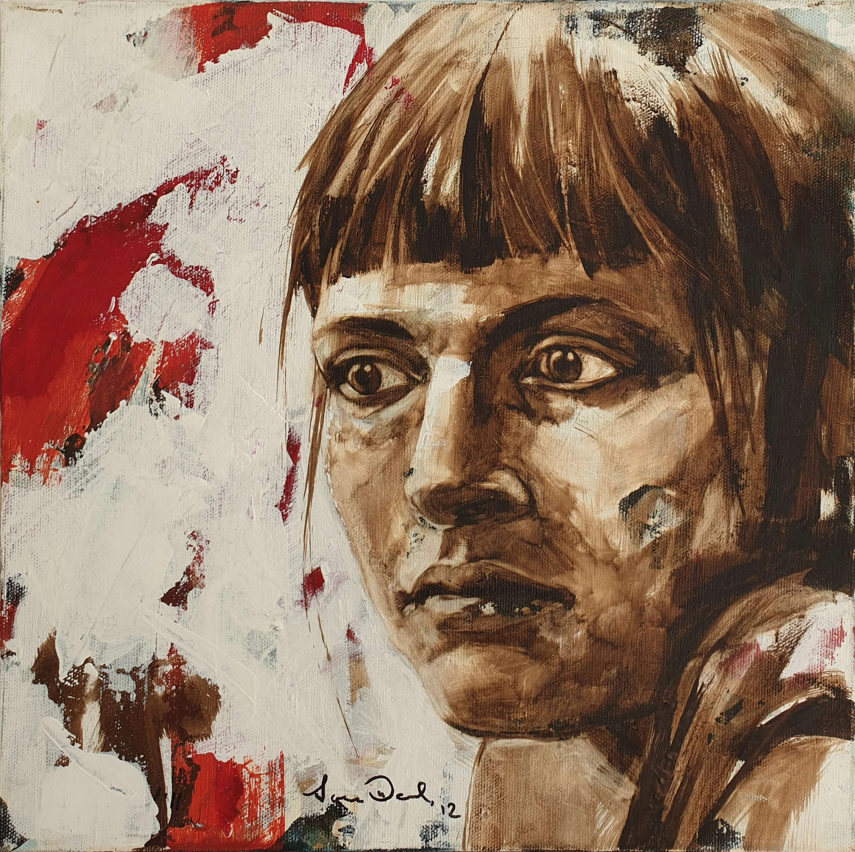 "İsimsiz" eseri SEMA ÖCAL tarafından 2012 yılında 30x30 cm ölçülerinde Tuval üzeri yağlı boya tekniği ile yapılmıştır.