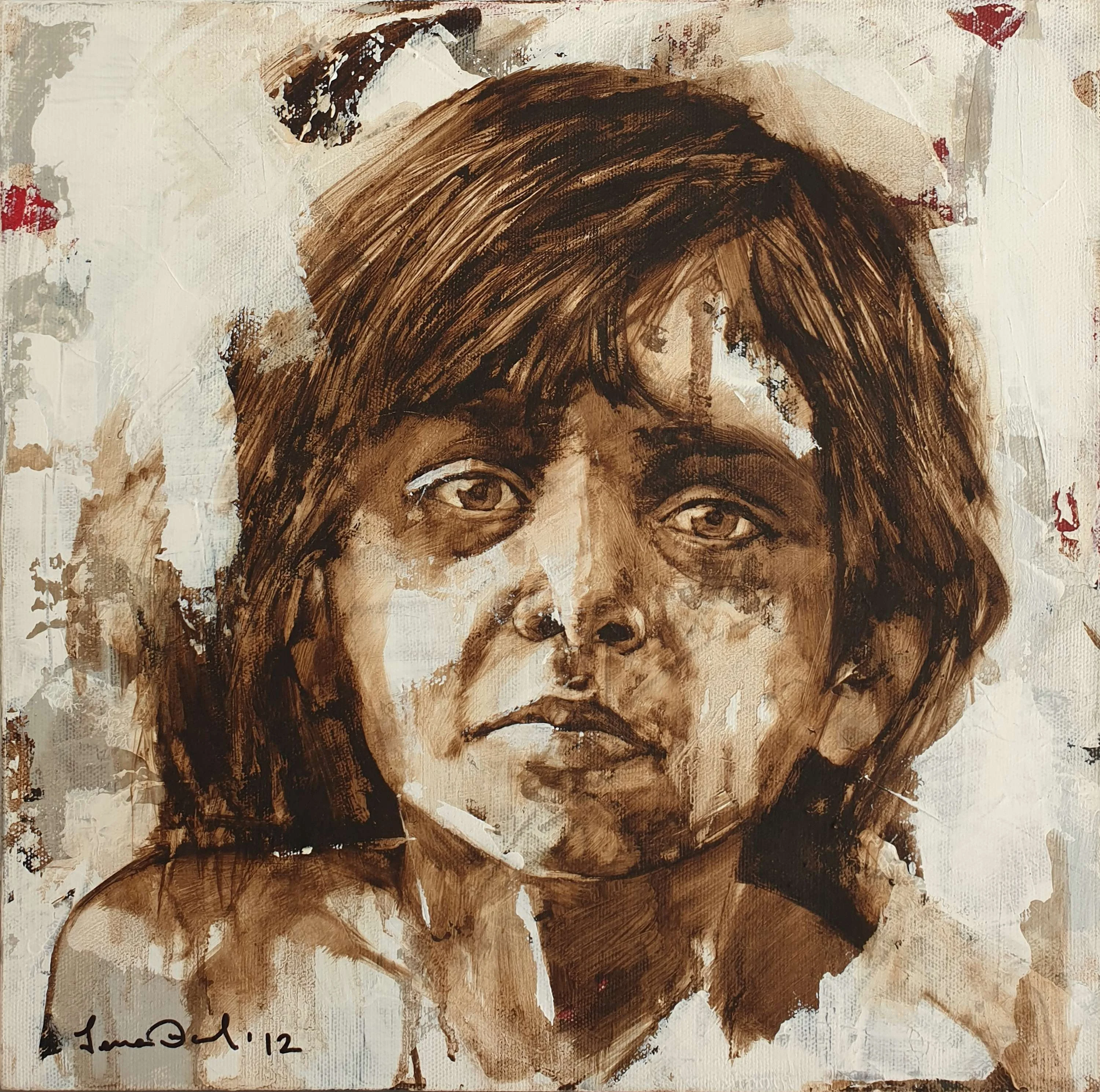 "İsimsiz" eseri SEMA ÖCAL tarafından 2012 yılında 30x30 cm ölçülerinde Tuval üzeri yağlı boya tekniği ile yapılmıştır.