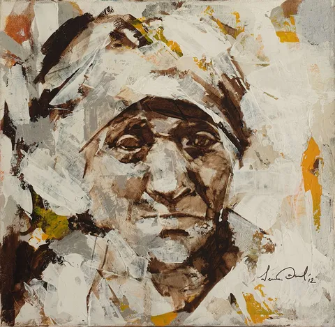 "İsimsiz" eseri SEMA ÖCAL tarafından 2012 yılında 30x30 cm ölçülerinde Tuval üzeri yağlı boya tekniği ile yapılmıştır.