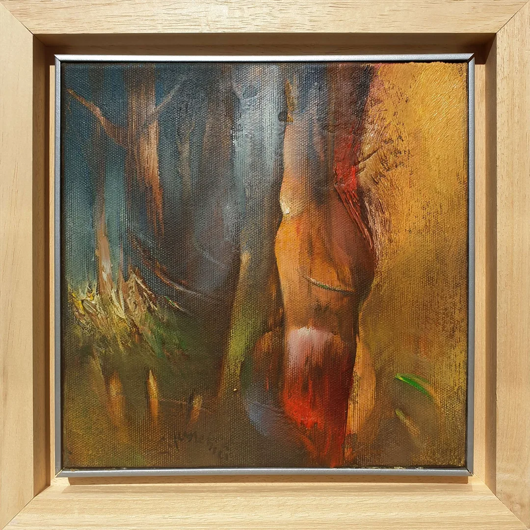 "İsimsiz" eseri SERDAR LEBLEBİCİ tarafından 20x20 cm ölçülerinde Tuval üzeri yağlı boya tekniği ile yapılmıştır.