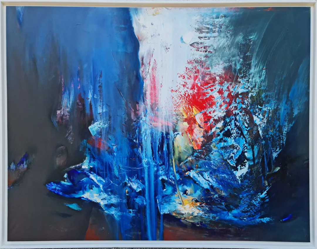 yakınlaştır "Şehrin Kıyısında" eseri SERDAR LEBLEBİCİ tarafından 2012 yılında 124x154 cm ölçülerinde Tuval üzeri yağlı boya tekniği ile yapılmıştır.