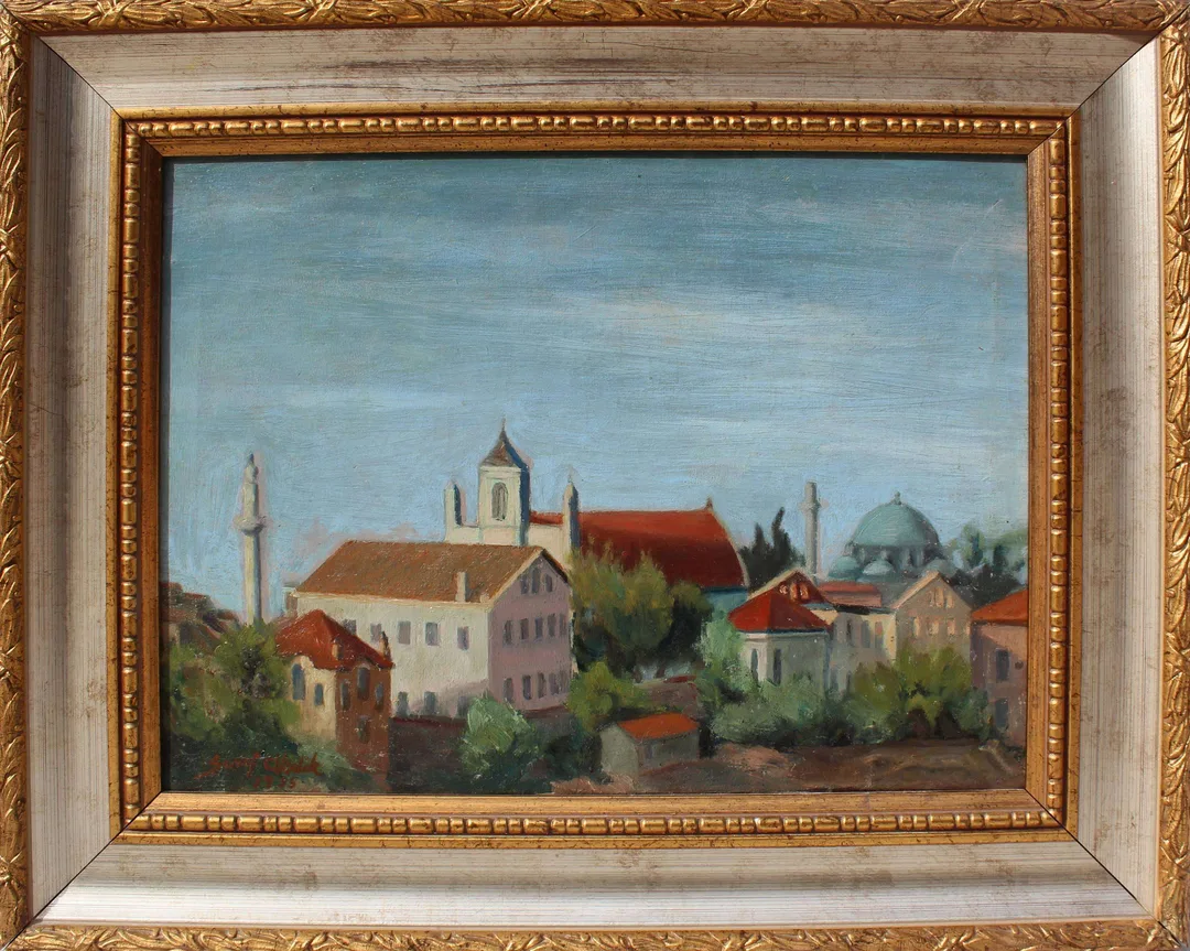 "İsimsiz" eseri ŞEREF AKDİK tarafından 1955 yılında 30x40 cm ölçülerinde Tuval üzeri yağlı boya tekniği ile yapılmıştır.