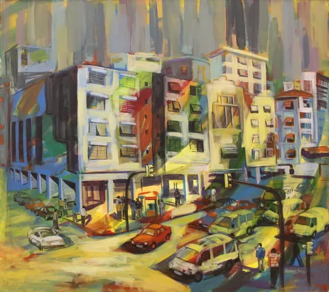 SERKAN ŞEN — “İsimsiz”, 2005 "İsimsiz" eseri SERKAN ŞEN tarafından 2005 yılında 90x100 cm ölçülerinde Tuval üzeri yağlı boya tekniği ile yapılmıştır.