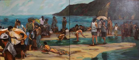 "İsimsiz" eseri SERKAN ŞEN tarafından 2007 yılında 70x160 cm ölçülerinde Tuval üzeri yağlı boya tekniği ile yapılmıştır.