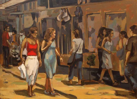 "İsimsiz" eseri SERKAN ŞEN tarafından 2006 yılında 80x110 cm ölçülerinde Tuval üzeri yağlı boya tekniği ile yapılmıştır.