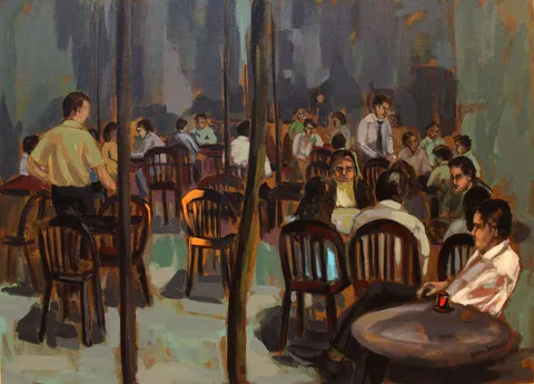 "İsimsiz" eseri SERKAN ŞEN tarafından 2006 yılında 80x110 cm ölçülerinde Tuval üzeri yağlı boya tekniği ile yapılmıştır.