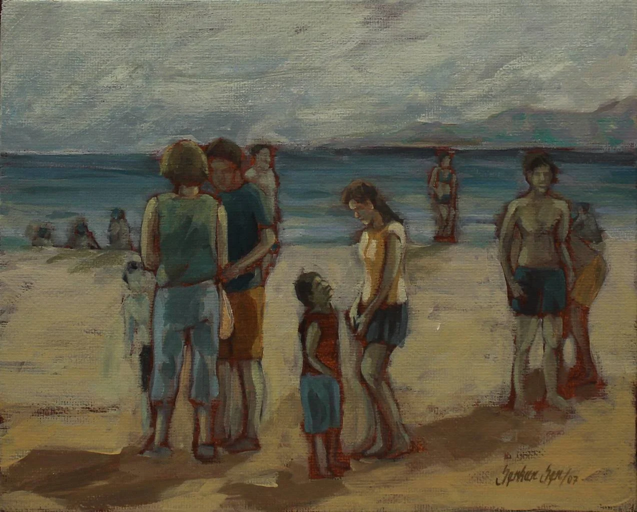 "İsimsiz" eseri SERKAN ŞEN tarafından 2007 yılında 33x41 cm ölçülerinde Tuval üzeri yağlı boya tekniği ile yapılmıştır.