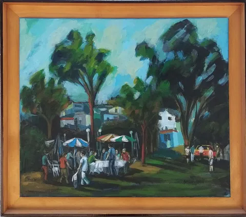 SERKAN ŞEN — “İsimsiz”, 2006 "İsimsiz" eseri SERKAN ŞEN tarafından 2006 yılında 60x70 cm ölçülerinde Tuval üzeri akrilik boya tekniği ile yapılmıştır.