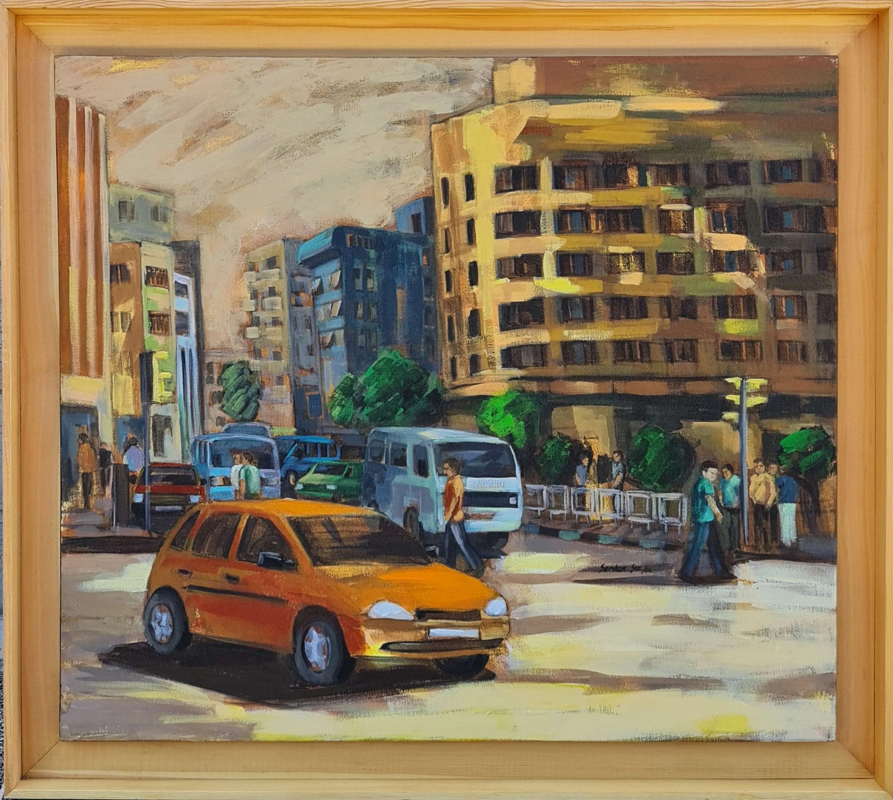 "İsimsiz" eseri SERKAN ŞEN tarafından 2009 yılında 70x80 cm ölçülerinde Tuval üzeri yağlı boya tekniği ile yapılmıştır.