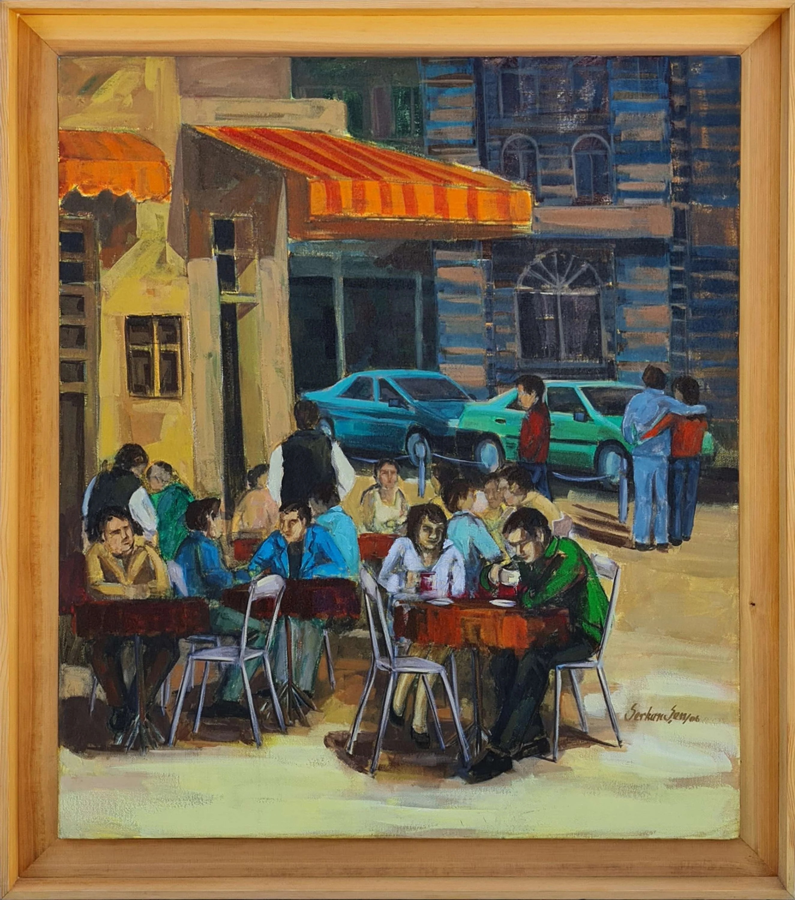 "İsimsiz" eseri SERKAN ŞEN tarafından 2009 yılında 80x70 cm ölçülerinde Tuval üzeri yağlı boya tekniği ile yapılmıştır.
