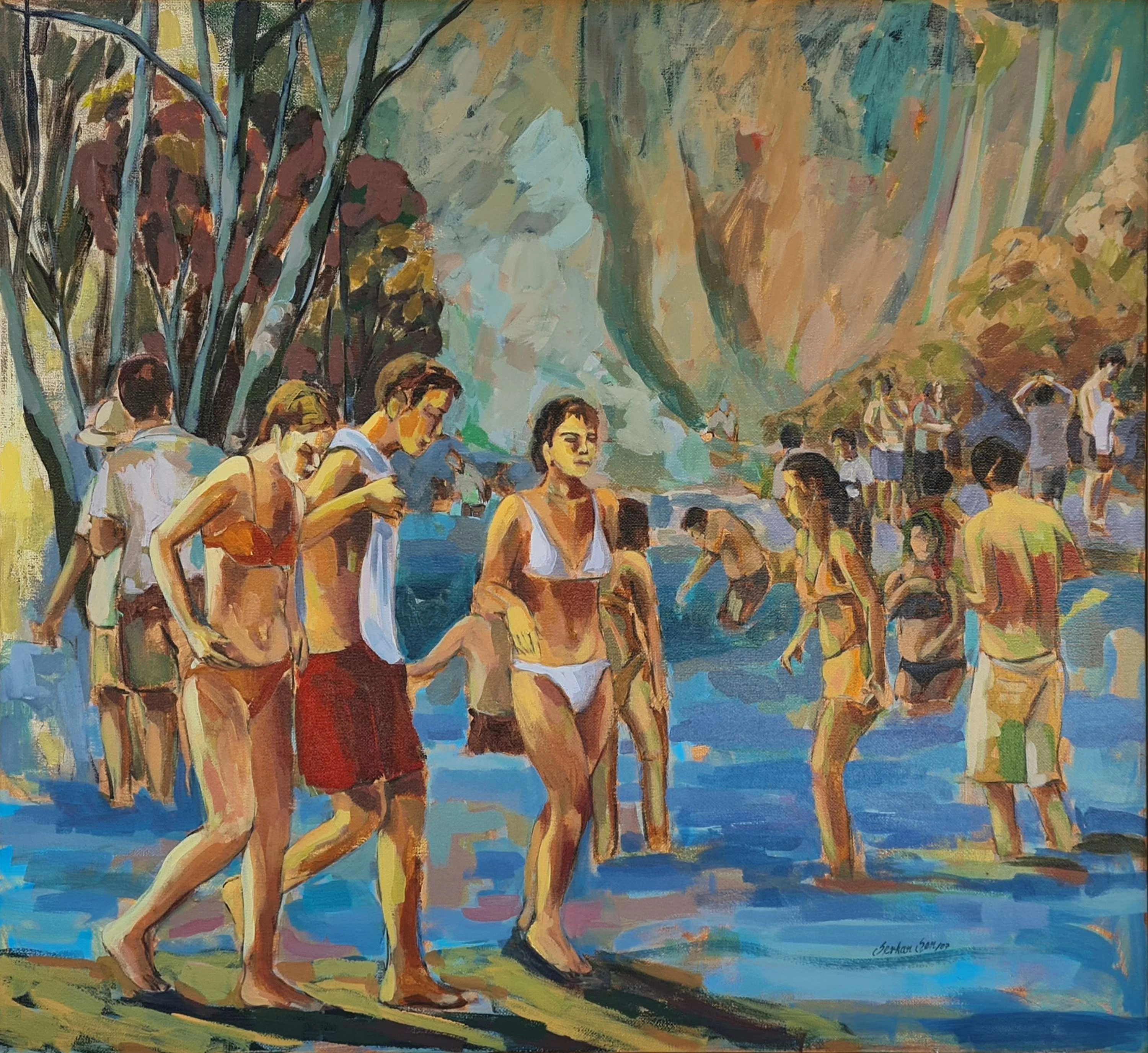 "İsimsiz" eseri SERKAN ŞEN tarafından 2007 yılında 110x120 cm ölçülerinde Tuval üzeri yağlı boya tekniği ile yapılmıştır.