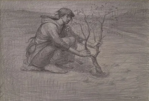 "İsimsiz" eseri SERTAP YEĞİN tarafından 2014 yılında 41x58 cm ölçülerinde Kağıt üzeri kara kalem tekniği ile yapılmıştır.