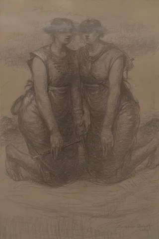 "İsimsiz" eseri SERTAP YEĞİN tarafından 2014 yılında 70x49 cm ölçülerinde Kağıt üzeri kara kalem tekniği ile yapılmıştır.