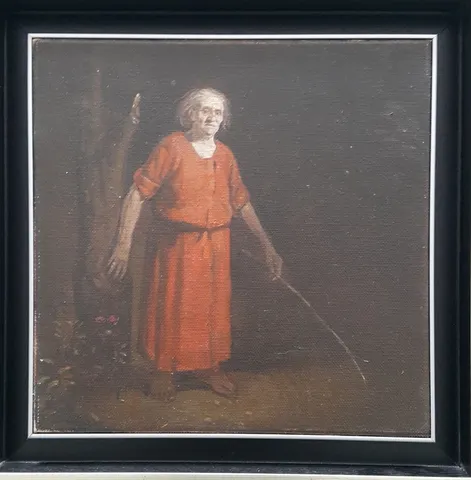 "Zennure" eseri SERTAP YEĞİN tarafından 30x30 cm ölçülerinde Tuval üzeri yağlı boya tekniği ile yapılmıştır.