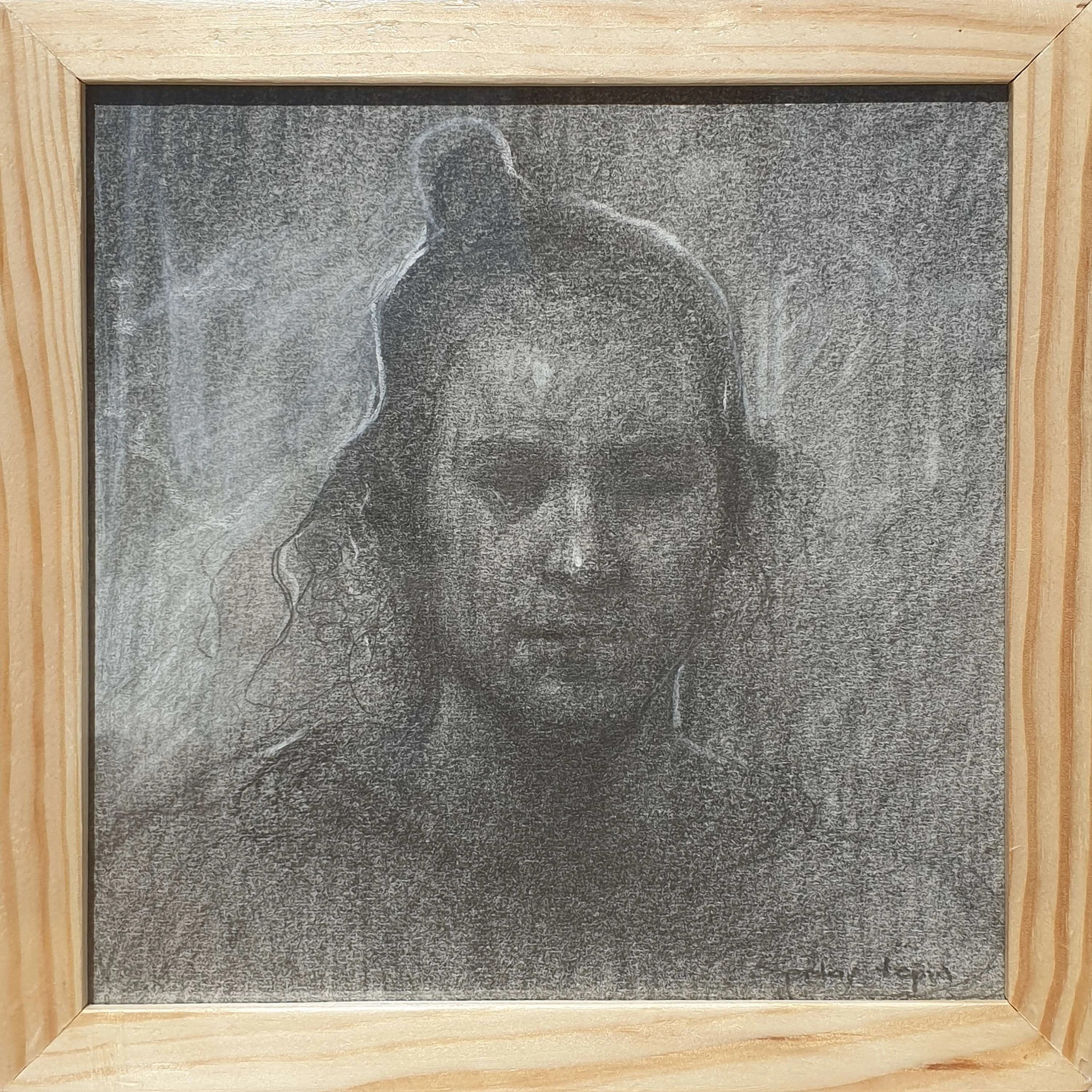 "İsimsiz" eseri SERTAP YEĞİN tarafından 25x25 cm ölçülerinde Kağıt üzeri kara kalem tekniği ile yapılmıştır.
