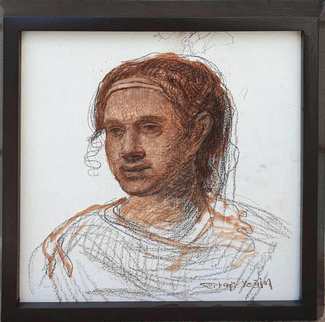 "İsimsiz" eseri SERTAP YEĞİN tarafından 29x29 cm ölçülerinde Duralit üzeri karışık teknik tekniği ile yapılmıştır.