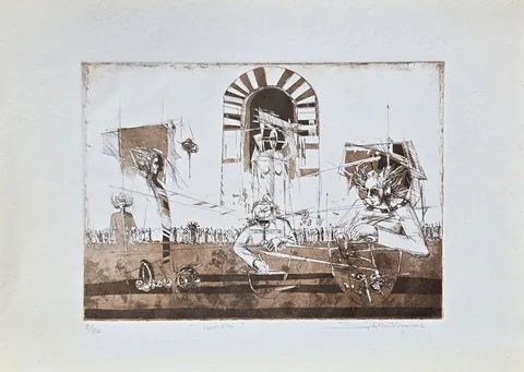 SEYDİ MURAT KOÇ — “İsimsiz”, 2002 "İsimsiz" eseri SEYDİ MURAT KOÇ tarafından 2002 yılında 37x51 cm ölçülerinde Gravür tekniği ile yapılmıştır.