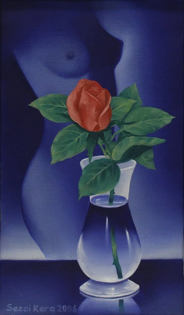 "İsimsiz" eseri SEZAİ KARA tarafından 2006 yılında 40x24 cm ölçülerinde Tuval üzeri yağlı boya tekniği ile yapılmıştır.